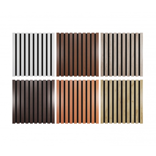 Sound Absorption-Diffuse Acoustic Slat Panels "Pole"