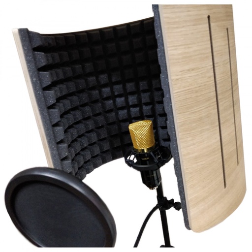Microphone Isolation Shield «Airscreen Wood»